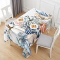 thumbnail image 6 of Blue Pumpkin Coastal Fall Table Cloth Waterproof Tablecloths, Thanksgiving Starfish Summer Beach Tablecloth Dining Table Cover for Kitchen Party Tabletop Outdoor, Rectangle Tablecloth 60x120 Inch, 6 of 9