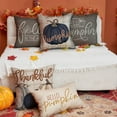 thumbnail image 4 of Fall Pillow Covers 18x18 inch Set of 4 Buffalo Plaid Fall Pumpkin Outdoor Throw Pillow Cover Autumn Thanksgiving Decoration for Home Couch Bed, 4 of 6