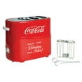 thumbnail image 3 of Nostalgia Coca Cola 2-Slot Retro Pop-Up Bun and Hot Dog Toaster with Removable Hot Dog Cage and Mini Tongs, 3 of 6