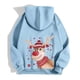 thumbnail image 4 of WILLBEST Sudadera Deportiva para Mujer Ladies' Christmas Printed Zipper Long Sleeved Pocket Adjuststring Casual Hooded Sweatshirt 2270 Chica​​, 4 of 8
