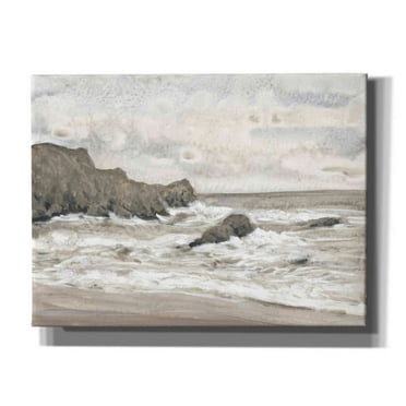 Epic Graffiti 'Coastal Shoreline II' by Tim O'Toole, Canvas Wall Art, 16"x12"