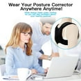 thumbnail image 3 of Posture Corrector for Men and Women, Adjustable Upper Back Brace Straightener for Clavicle Support and Providing Pain Relief from Neck, Back and Shoulder, 3 of 9