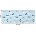 thumbnail image 7 of Light Blue Christmas Snowman Pattern Kitchen Rug Mat,Kitchen Runner Rugs Non Skid Washable,Decorative Kitchen Floor Mats for Kitchen,Sink,Laundry,17"x47.2", 7 of 7