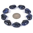 thumbnail image 2 of Angelstones Natural 10pcs Sodalite Gemstone Healing Crystal 1 inch Mini Puffy Heart Pocket Stone Iron Gift Box, 2 of 3