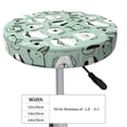 thumbnail image 4 of Balery Puppy Fundas de asiento para taburete de bar redondo de tela de terciopelo ajustables que protegen de arañazos y manchas para sillas de 14 a 17 pulgadas.-14 inch, 4 of 7