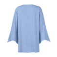 thumbnail image 6 of ZKIRBJV Cardigan for Women 3/4 Sleeve Women's Lightweight Cardigan Sweaters Open Front Shrug Cardigan Light Solid Color Dressy Casual Cute Cotton Cardigans Light Blue S, 6 of 6