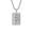 Silver no chain, variant on Unisex Stainless Steel Cool Hip Hop Square Cut Crystal Micro-Pave Iced Out Zircon Inlay Money Dollar Sign Pendant Necklace Silver Free Chain