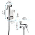 thumbnail image 3 of Stainless Steel Handheld Toilet Bidet Sprayer Set , Bidet Attachment Accessory Kit,Wall Mounted /Toilet Tank Mounted,Muslim Shower for Self Cleaning,Gold, 3 of 9
