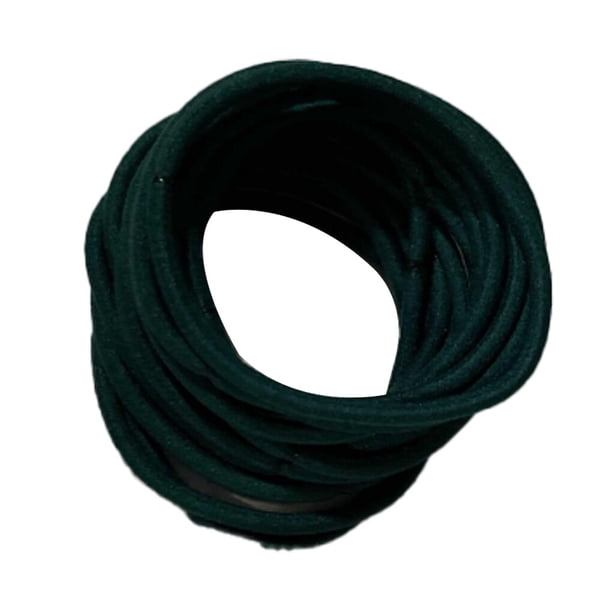 Guardurnaity 10 piezas de bandas para el cabello mixtas, elásticas, ajustables, decorativas, de alta elasticidad, soporte protector para coletas, Accesorio para el cabello Verde oscuro
