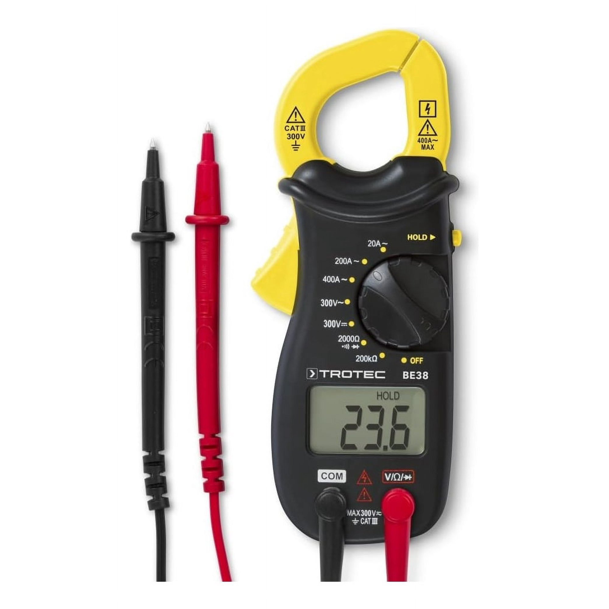 Pinza Amperimétrica Digital Em306B 400A Pantalla Digital Lcd Knasta Chile