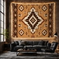 thumbnail image 6 of Geometric Diamond on Golden Field, Cozy Rustic for Decor Enthusiasts, Southwestern Tribal Art Wall Decor, Housewarming Gift, Tapestry Wall Hanging for Living Room and Bedroom, 6 of 7