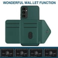 thumbnail image 5 of Allytech Galaxy A25 5G Wallet Case with Shoulder Strap, Luxury PU Leather RFID Blocking Protectve Anti-Scratch Bumper Cards Slots Magnetic Closure Phone Case Cover for Samsung Galaxy A25 5G, Green, 5 of 9