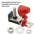 thumbnail image 1 of Auto Battery Terminal Holder Portable High Conductivity Metal Portable Car Replacement Dustproof RV Trailer Fuses Block Part Accessories with Lid, 1 of 9
