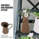 thumbnail image 3 of unbranded Metálico Decorativo Marrón Oscuro Para Flores Con Acabado Retro Y Alta Durabilidad, 3 of 6