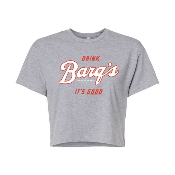 Barq's - Iconic Drinks & Beverages - Original Logo - Juniors Cropped Cotton Blend T-Shirt
