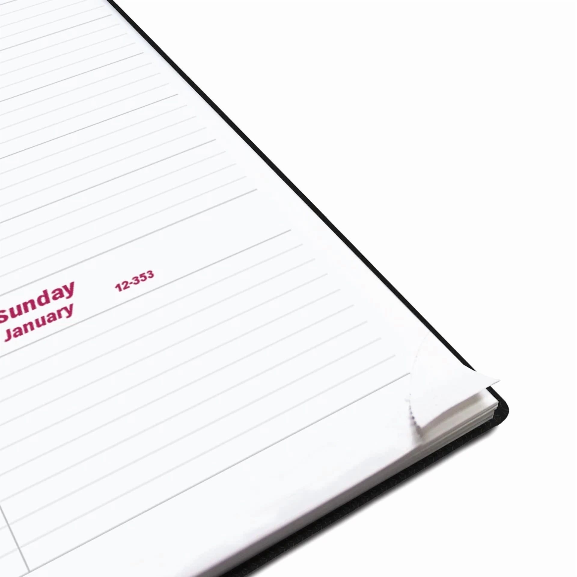 2025 Duraflex Weekly Planner 12 Month Appointment Book Black 11X8.5 Inches
