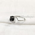 thumbnail image 3 of Natural Raw Black Tourmaline Ring, Black Tourmaline Gemstone Ring, October Birthstone, Crescent Moon Adjustable Ring, Toe Ring, 925 Sterling Silver, Womens Ring, Christmas, Handmade Statement Jewelry, 3 of 9