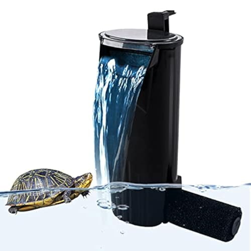 Aquarium Internal Filter 3 to 20 Gallons,for Turtle Tanks,Reptiles,Amphibians,Frog,Cichlids,Newt or Fish Tank