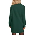 thumbnail image 5 of UVN Dresses for Women Long Sleeve Lapel Neck Dress Fall Casual Sweatshirt Dresses, 5 of 9