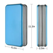 80 Capacity CD Case,Portable DVD Skyblue Hard Plastic Holder Organizer