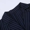 thumbnail image 6 of WENWU Casual Striped Short Lapel Suit Straight Pant Suit Tuxedo Women Women Pants, 6 of 9
