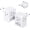 Type C - Most of Europe, variant on 2 Pack US to UK Ireland Travel Plug Adapter, Type G Power Plug Adapter with 3 Outlets 4 USB Ports(2USB C), European Travel Plug Adapter for USA to England London Scotland British Qatar Irish Hongkong