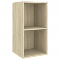thumbnail image 2 of vidaXL 3 Piece TV Cabinet Set Sonoma Oak Engineered Wood, 2 of 5