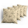 thumbnail image 5 of Ambesonne Abstract Throw Pillow Cover 4 Pack, Hiding in Desert Camo, 16", Pale Orange Army Green, 5 of 7