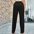 thumbnail image 7 of XuJwPNcy Wide Leg Pants Woman Casual Elastic High Waist Long Pant Lightweight Loose Beach Trousers with Pockets, 7 of 7