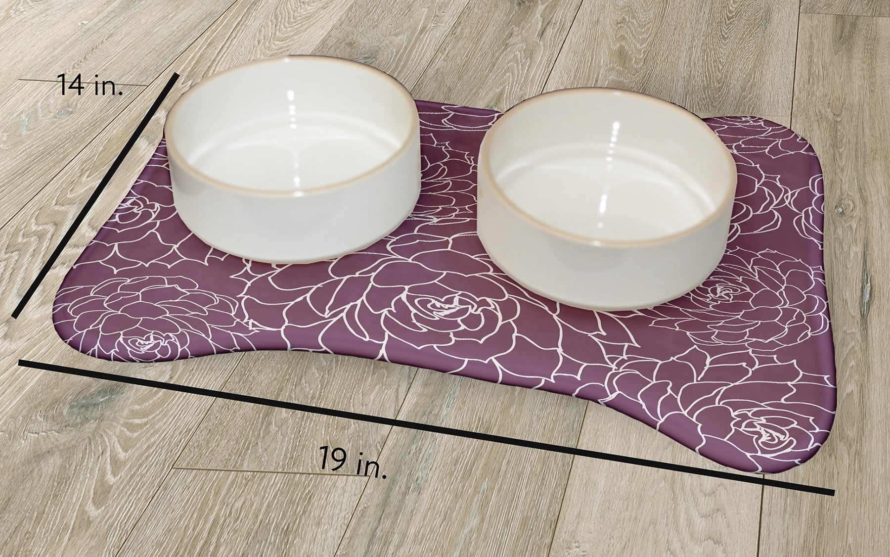 Simply Daisy Olena Bone Shape Pet Feeding Mat for Dogs