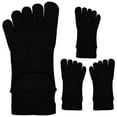 thumbnail image 4 of OUNONA  2 Pairs Toe Socks Foot Alignment Women Five Finger Miss Man Black, 4 of 8