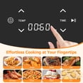 thumbnail image 4 of Sybels 3QT Small Air Fryer,Easy-Clean Digital Touch Panel, 400℉ Max Temp, Built-in Auto Shut-off, Nonstick Dishwasher-Safe Basket for Baking, Roasting, Broiling and Reheating, White, 4 of 8