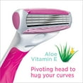 thumbnail image 4 of Schick Quattro for Women Women's Razor, 1 Razor Handle and 5 Refills, Value Pack 5ct, 4 of 5