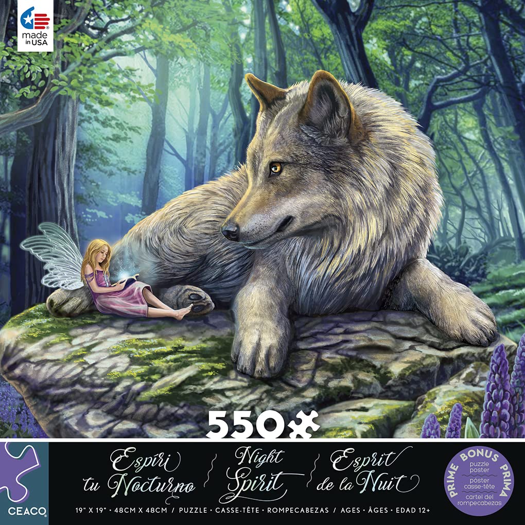 Ceaco 550-Piece Lisa Parker Night Spirit Fairy Stories Interlocking Jigsaw Puzzle