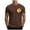 Brown, variant on Yghzkop Tees for Men Hawaiian Print Athletic T-Shirt Short Sleeve Round Neck Moisture Wicking Quick Dry Gym Beach Party Vacation Top Casual Streetwear