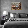 thumbnail image 6 of Horse Wall Art Farmhouse Horse Sunflower Pictures Wall Decor Rustic Hummingbird Canvas Prints Country Scenery Painting God Says You Are Artwork Home Decoration for Kitchen Living Room Bathroom 12"x16", 6 of 6
