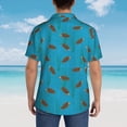thumbnail image 6 of Fotbe Sea Turtle Hawaiian Shirt for Men Unisex Summer Beach Casual Short Sleeve Cotton Linen Button Down Shirts-Large, 6 of 9