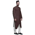 thumbnail image 3 of Atasi Full Sleeve Summer Clothing Designer Indian Mens Kurta Solid Wedding Kurta, 3 of 4