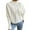 White, variant on Baqcunre Sweaters For Women Loose Solid Color Sweater Medium Long Autumn/Winter Crew Neck Pullover Long Sleeved Knit Sweater Hoodies For Women Fall Outfits For Women 2023 Black L