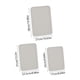 thumbnail image 3 of Juego de 3 bandejas rectangulares de plástico para servir (grandes, medianas y pequeñas) | Beige, azul claro, rosa y verde | Platos resistentes para aperitivos y portavasos | Bandejas de cocina, 3 of 6