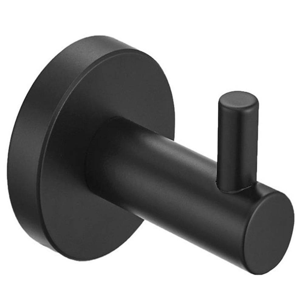 Kepooman Towel Rack Set, Robe Hooks Towel Ring Bar Toilet Paper Holder Tissue Rack, Black Kepooman Towel Rack Set, Robe Hooks Towel Ring Bar Toilet Paper Holder Tissue Rack, Black