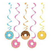 Creative Converting - PresNok 324238 Creative Converting Donut Party Dizzy Danglers, Multisizes, Multicolor