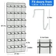 thumbnail image 3 of Scidweet Over The Door Shoe Organizer, 35 Large Breathable Mesh Pockets Hanging Storage Holder Shoe Rack Closet Organizer, White, 3 of 6