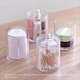 thumbnail image 3 of Dispensador de Hisopos de PláStico Transparente de 3 Piezas y Soporte Qtip para BañO - Recipiente de Almacenamiento para Sales de BañO, Redondos, AcríLico+Madera, 3 of 5