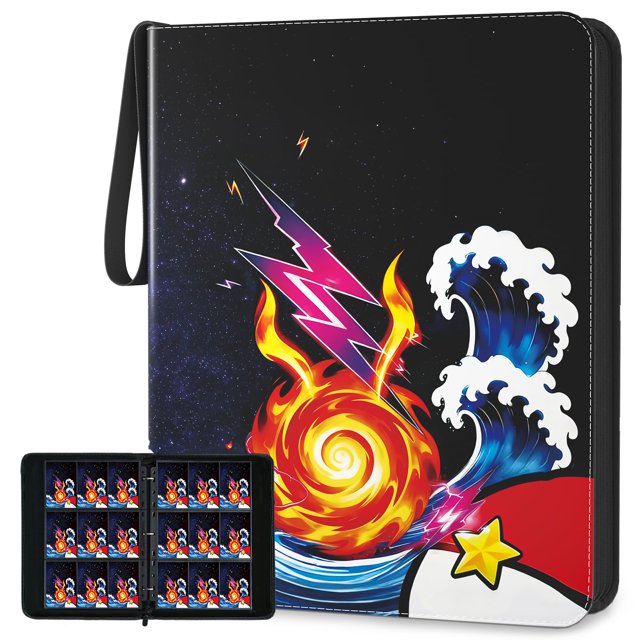 Carpeta para cartas OSTENBIG de 900 bolsillos, impermeable, de 3 anillas