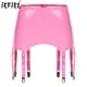thumbnail image 2 of Ligas de charol para mujer con clips de metal para medias, ropa interior, lencería, ropa interior punk, gótica, ropa de club, accesorios íntimos, 2 of 5