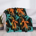 thumbnail image 3 of Yiaed Palm Trees Print Blanket Throw Blanket Soft Cozy Flannel Blanket for Home Bed Sofa Couch Chair-50"x40", 3 of 6