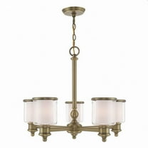 Traditional Five Light Chandelier-Antique Brass Finish Bailey Street Home 218-Bel-2944603
