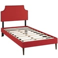thumbnail image 3 of Modway Laura Fabric Upholstered Twin Platform Bed in Light Gray, 3 of 28