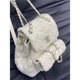 thumbnail image 2 of Mochila pequeña de lana con lentejuelas y diseño de nicho de moda para otoño e invierno, bolso versátil, mochila pequeña de estilo fragante, 2 of 5